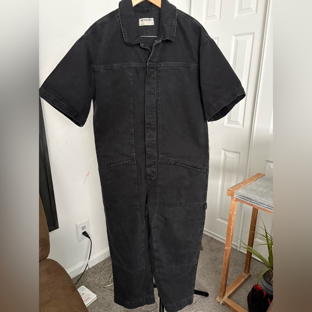NWT FREE PEOPLE WE THE FREE Golden Days Denim Jumpsuit | Empire State MSRP $148 - Picture 6 of 8